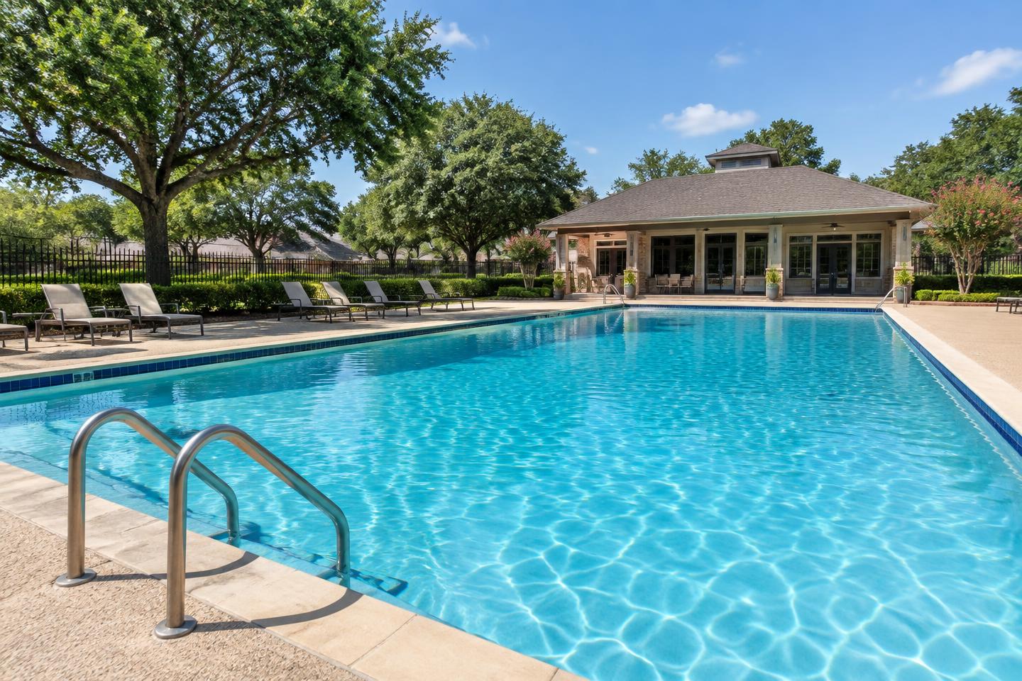 Illustrative neighborhood community swimming pool